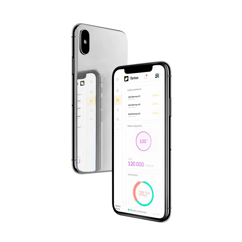 Tortus mobile mockup