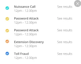 VoIP Dashboard overlay right